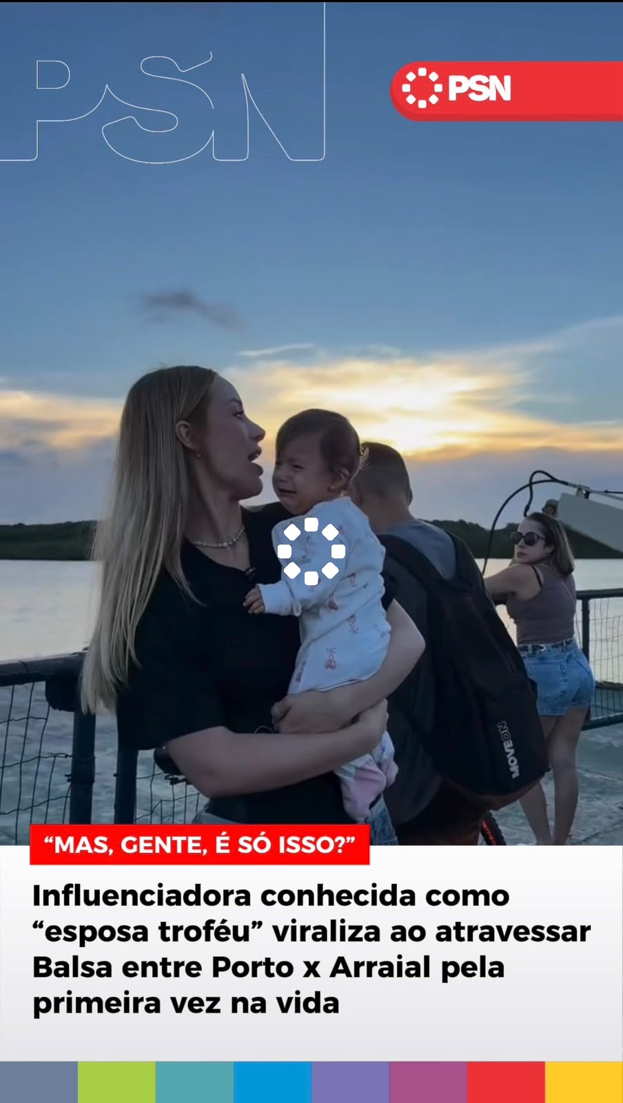 “MAS, GENTE, É SÓ ISSO?” Influenciadora conhecida como “esposa troféu” viraliza ao atravessar Balsa entre Porto x Arraial pela primeira vez na vida